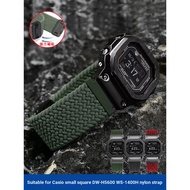 Replacement Strap Suitable for Small Square DW-H5600 WS-1400H Magnetic Buckle Braided Nylon Canvas W