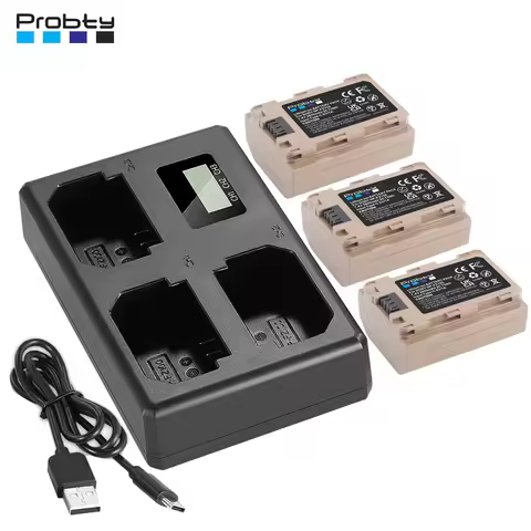 NP-FZ100 NPFZ100 NP FZ100 Battery w 5V/1A Type-C input for Sony ZV-E1 a9 a7R III a7 III A9R 9S A9S A