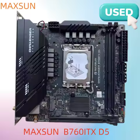 MAXSUN Game Motherboard B760ITX D5 support Intel 14 13 12th generation Core CPU DDR5 M.2 PCIEX16 4.0