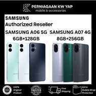 (READY STOCK)SAMSUNG A06 5G(6GB+128GB)/SAMSUNG A07 4G(8GB+256GB) 1 YEAR WARRANTY BY SAMSUNG MALAYSIA