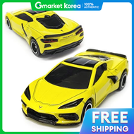 Deco Tomica Chevrolet Corvette Yellow Minicar Diecast Takara Tomy