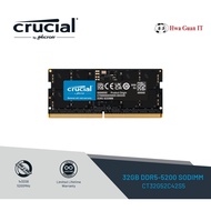 Crucial 32GB DDR5 5200 SODIMM unbuffered CT32G52C42S5 Memory