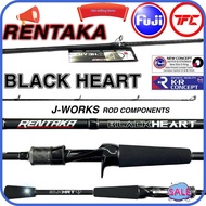 ⭐ ⭐READY STOCK⭐ ⭐ ❅RENTAKA BLACK HEART  Baitcast  Spinning Rod BC Baitcasting BlackHeart♕