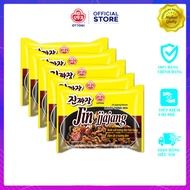 Combo 5 Mì Xốt Tương Đen Jin Jjajang Ramen Ottogi gói 135gx5