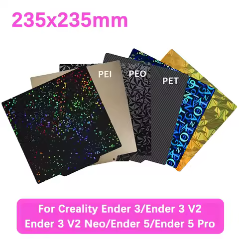 235x235mm Build Plate For Creality Ender 3 Heat Bed Ender3 V2 /Neo Ender 5 /Pro H1H PEY PEO PET PEI 