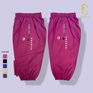 Celana Jogger Parasut 7/8 Wanita Pria Dewasa Bahan Despo - Celana Olahraga Senam Fitnes Running Voli