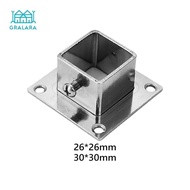 [nvnrbso] 5 Pieces Square Post Flange Post Fittings Anti Rust Floor Post Flange Handrails