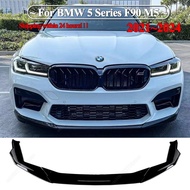 For BMW 5 Series F90 M5 Competition CS 2021-2024 LCI Front Bumper Lip Splitter Diffuser Body Kit Car