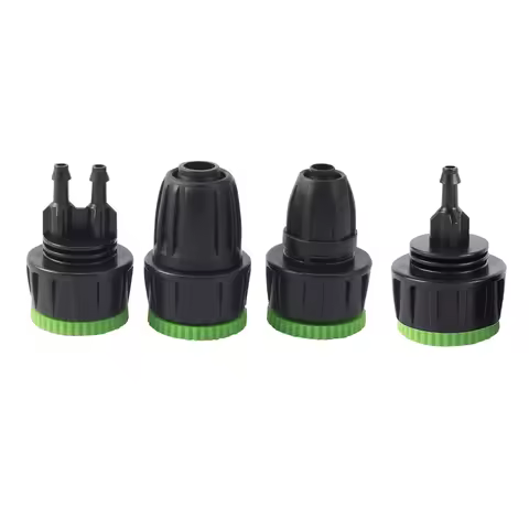 Garden Irrigation System 1/2" to 3/4" Female European Standard Thread Locked Connector DN16 Pipe 8/1