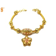 SPEC Jewellery SGB AY 28A-EN8  916 (22K) Multi Facets Gold Bracelet Jewellery Gelang Emas