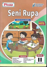 Buku LKS Seni Rupa Kelas 2 SD/MI kurikulum Merdeka Semester 2