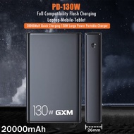 GXM 130W 20000mAh Fast Charging Power Bank  for Laptop Mobiles Phones Tablet Portable Power Bank