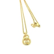 【LA LUNE】中古二手Christian Dior金色頸項鏈吊墜首飾品禮物
