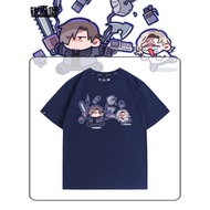 Resident Evil 9 Requiem game cartoon Q-version Lyon Grace peripheral short sleeved summer men's pure