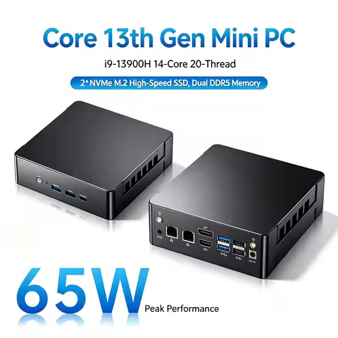 MSECORE MQ12 Mini Gaming PC Intel Core i9-13900H Iris Xe DDR5 NVMe SSD WiFi6E BT5.3 Dual 2.5G LAN US