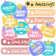 40+ Pastel Kindergarten Teacher Good Job Test Stickers Journal Fun Colored Sticker Pack