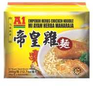 (EASYGOLUCKYTRADING) A1 Noodles ( Soup Spices 肉骨茶面90gx4 / Emperor Herbs 帝王鸡面90gx4 / Vege Herbs 素药材汤面