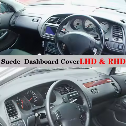 Suede Dashmat Dashboard Cover Pad Dash Mat Carpet Accessories For Honda Accord VI EURO Type R CF4 SI