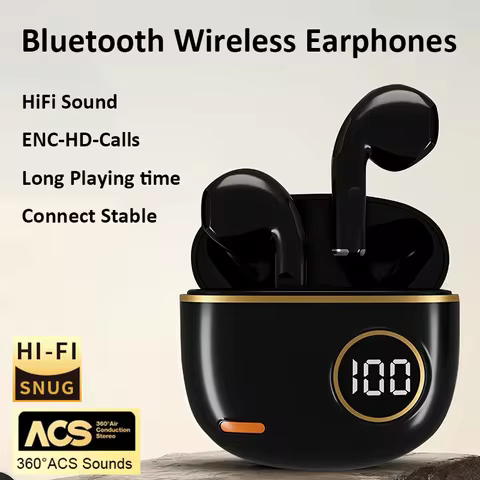 Bluetooth Earphone Wireless Headphone P9Pro-TWS HD-Call HiFi Stereo Headset ENC Noise Cancelling Ear