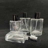 30ml 50ml Perfume Spray Bottle Transparent Glass Empty Refillable Sample Bottle For Travel