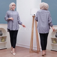 CODE G49J Mons Rample Blouse Variation Back Button Strip Shanghai Collar