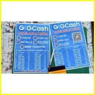 ⊙ ❥ ✧ Gcash Cash in Cash Out Sign / Gcash Sticker