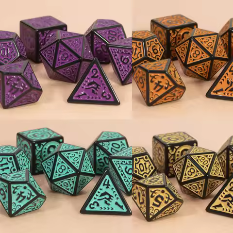 7Pcs DND Dice Set for TRPG Game