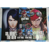 (8 Pcs) Poster Postcard Vi Caitlyn Jinx Skin Firelight Eko From Arcane World League of legends LOL