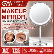 [SG Stock] 10x magnifying glass Cosmetic Mirror Desktop Simple Double Sided Mirror Magnifying Mirror