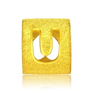 CHOW TAI FOOK 999.9 Pure Gold Alphabet Charm - U F189564