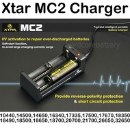 Original Xtar MC2 Charger Battery Universal usb AWT 18350 18650 22650 25500 26650 21700 14500 10140 
