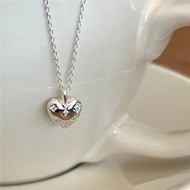 24K Saudi Gold Nasasangla pawnable 100% Original Diamond zircon heart-shaped necklace tala by kyla n
