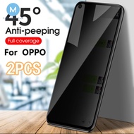 1-2Pcs Anti-Spy Tempered Glass OPPO A3X A3 A18 A38 A36 A96 A55 A94 A74 A54 A16 A53 A31 A15 A15S A92 