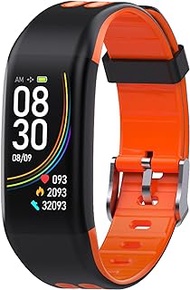 Smart Watch Fitness Tracker with Body Temperature Heart Rate Blood Pressure Monitor Sleep Monitor Step Counter Pedometer Calorie Counter IP67 Waterproof for Women Men Kids(Orange) little surprise