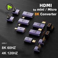 QIUJU Converter 48Gbps HD 2.1 UHD HDTV Adapter