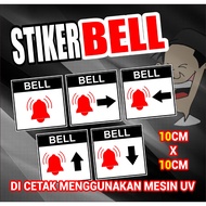 BELL STICKER 10CM X 10CM