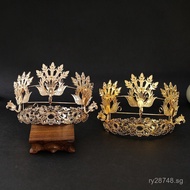 Headdress DIY Phoenix Hair Crown Hanfu Bride Electroplated Three Phoenix Crown Color-preserving Poin