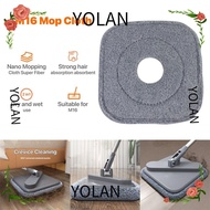YOLANDAGOODS1 1pc Cleaning Mop Cloth Replacement, Dust 360 Rotating Self Wash Spin Mop, Fashion Washable Household Mopping Cloths for M16 Mop