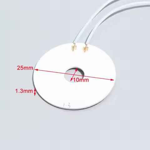 LUJINXUN High-temperature Ceramic Heating Element, Alumina Ceramic Heating Ring, OD 25MM ID 10MM for