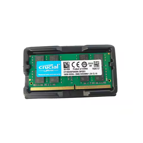 Crucial 1PCS/2PCS DDR4 Laptop RAM 16GB 2400 2666 3200MHz 8 Chips Green PCB SODIMM Notebook Memory