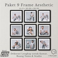 9pcs Custom Photo Printing Package MDF Frame 15x15 - 20x20 - 30x30 Ready to Hang Photo Frame Wall De