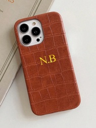 Luxury Leather Personalized Customized Phone Case Compatible With IPhone 16 15 14 11 12 13 Pro Max P