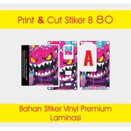 PRINT & CUT STICKER CENT4 B FRONT + REAR + BATTERY STICKER