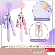 [SG SELLER] Nurse Pen Set with Retractable Badge Reel Scissor for Medical Staff ID Card Holder