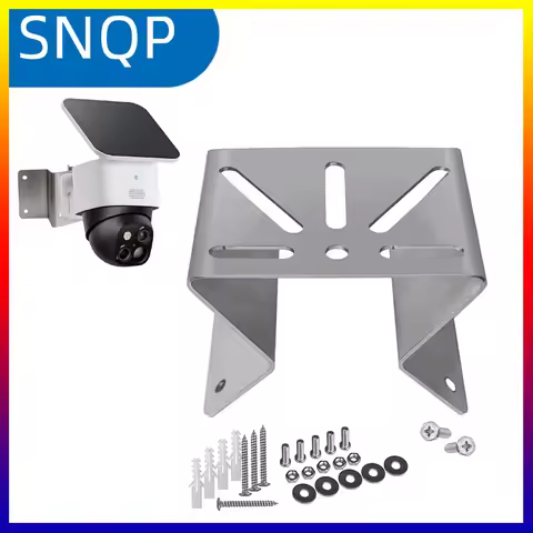 Wall Corner Mount Metal Bracket Compatible with Eufy SoloCam S340 Stainles Steel Holder Mounting Cor