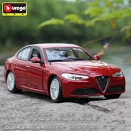 Bburago 1:24 Alfa Romeo Giulia Stelvio Alloy Scale Car Model Diecast Metal Static Collection Childre