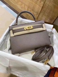 Hermes Mini Kelly 2 二代 錫器灰