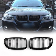 Areyourshop Front Kidney Grill Grilles Double Rib For BMW E90/E91 LCI 3 Series 2008-2012