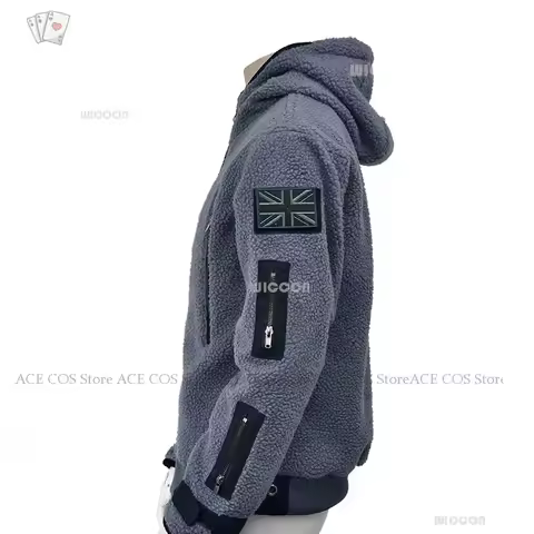 Call of Duty Cosplay Jacket TF141 Team Uniform Ghost Combat Suit Men Hoodies Glasses Halloween Costu