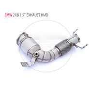 HMD Stainless Steel Exhaust Manifold for BMW 218i 1.5T Car Accessories With Catalytic Converter Head